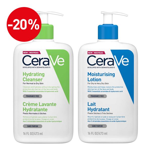 CeraVe Dnevni protokol za suhu kožu tijela (čišćenje i njega)