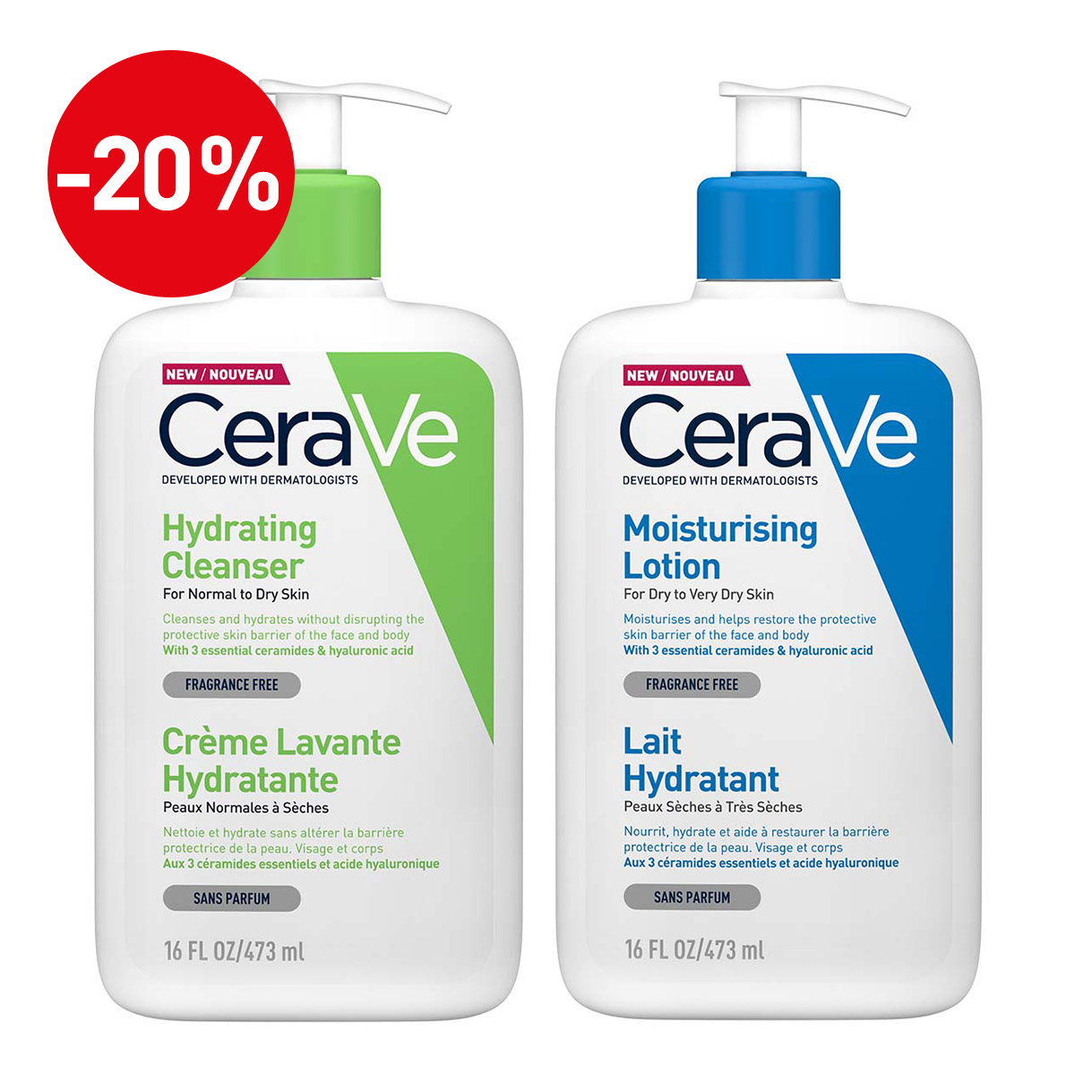 3337875597333_3337875597395.jpg CeraVe Dnevni protokol za suhu kožu tijela (čišćenje i njega) - Image 1