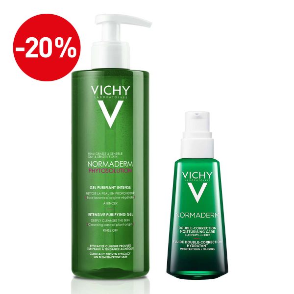 Vichy NORMADERM Protokol za masnu i aknama sklonu kožu u odrasloj dobi (čišćenje i njega)