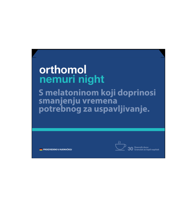 Orthomol nemuri night granule za topli napitak a30