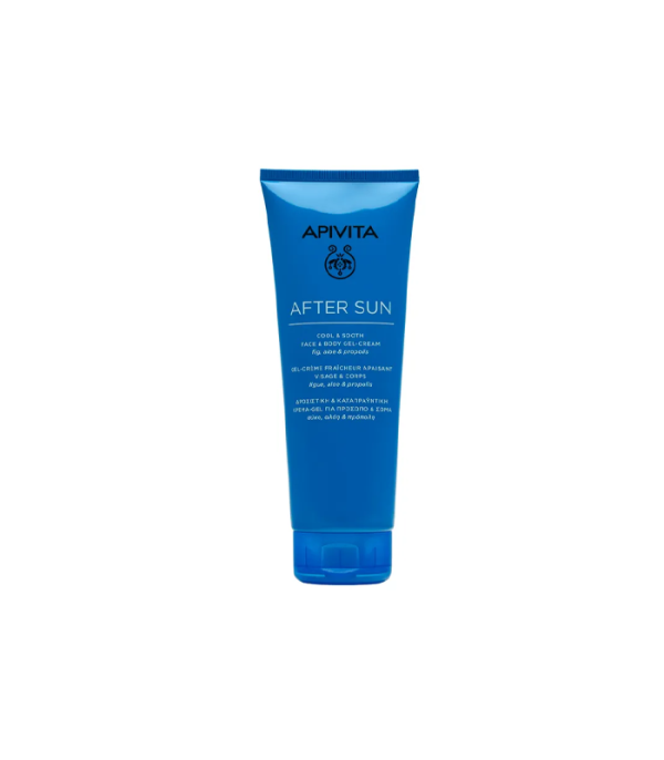 Apivita Bee Sun Safe After Sun umirujuća gel krema za lice i tijelo 200 ml