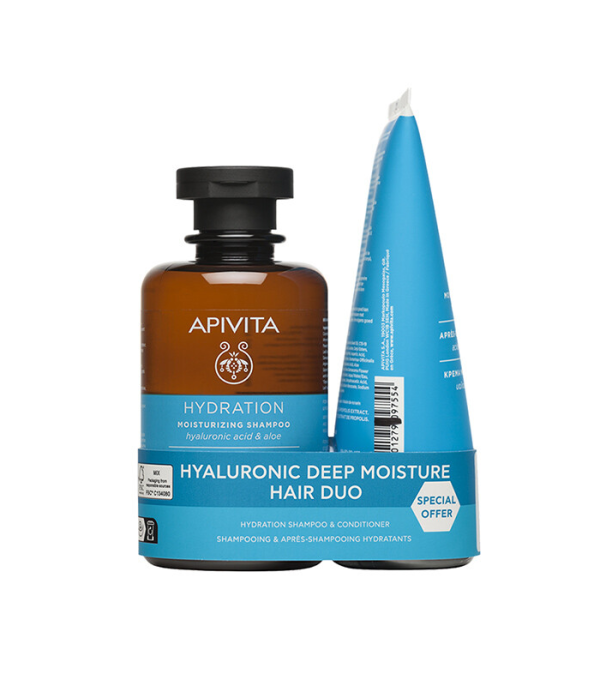 APIVITA SET ZA KOSU ŠAMPON ZA HIDRATACIJU 250ML + REGENERATOR 150ML