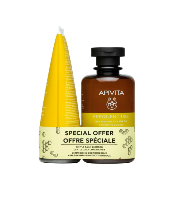 APIVITA SET ZA SVAKODNEVNO PRANJE ŠAMPON 250ML+ REGENERATOR150ML