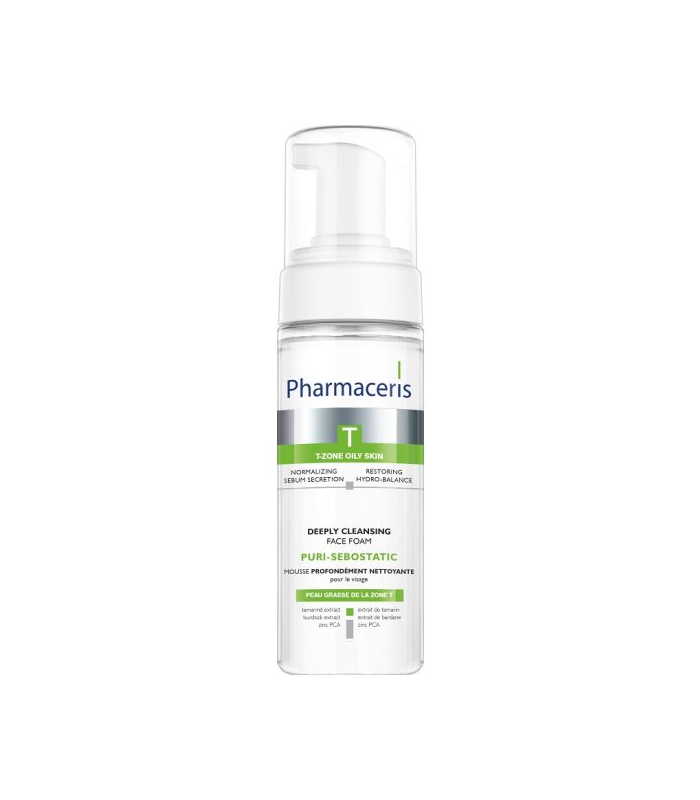 5900717141810.png PHARMACERIS PURI SEBOSTATIC PJENA ZA DUBINSKO ČIŠĆENJE LICA 150ML - Image 1