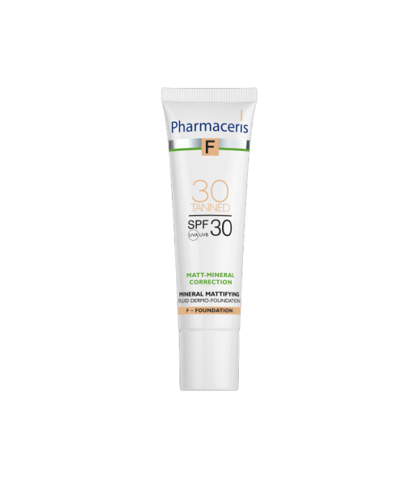 PHARMACERIS MINERALNI MAT TEČNI PUDER SPF30 30 tanned