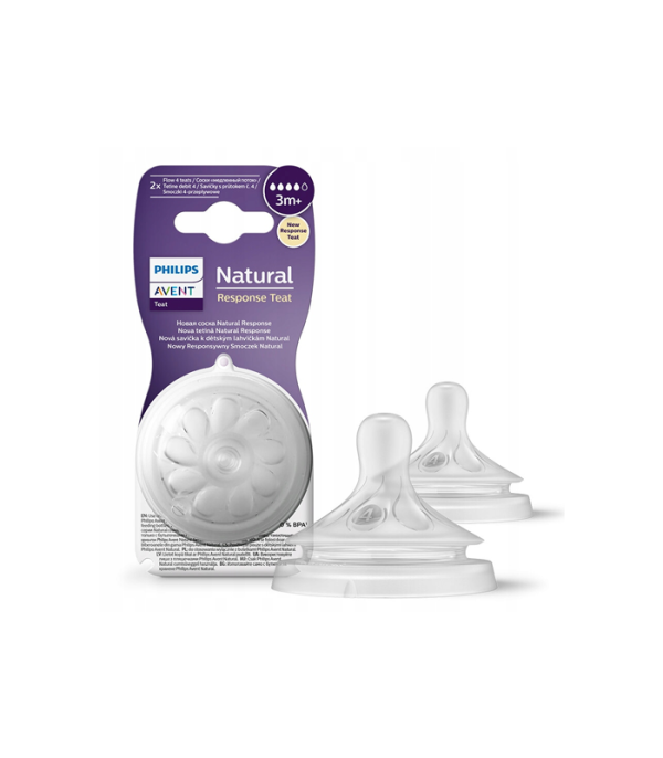 AVENT SILIKONSKI SISAC RESPONS NATURAL 3+ 4KAPI