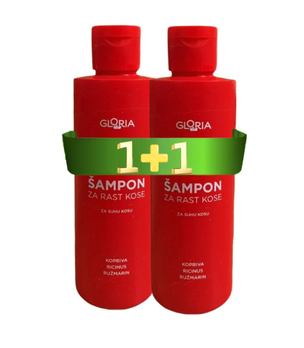 Gloria šampon za suhu kosu 1+1