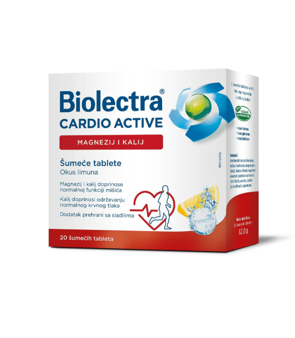 BIOLECTRA CARDIO ACTIVE ŠUMEĆE TABLETE 20 šumećih tableta