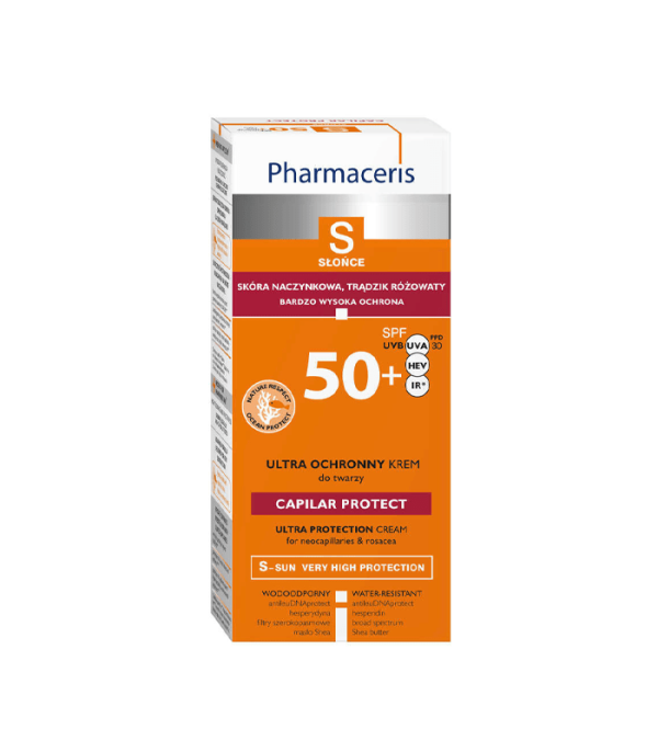 Pharmaceris S - CAPILAR PROTECT SPF 50+ za kožu sklonu rozaceji 50 ml