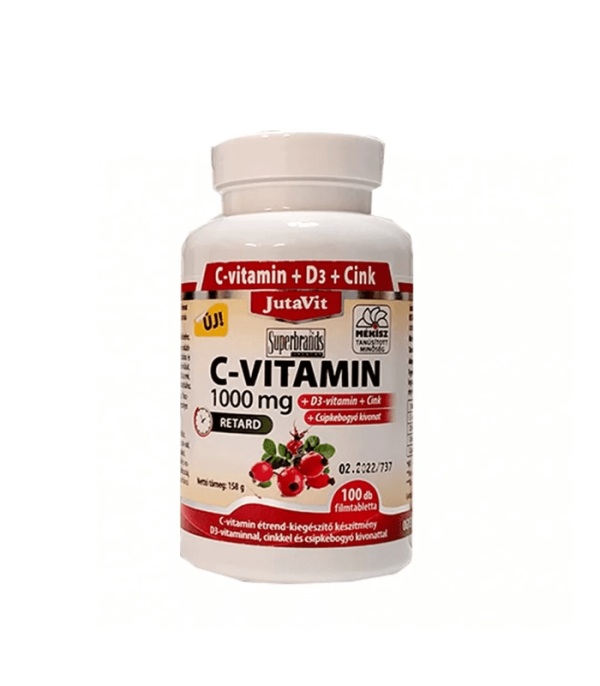Jutavit Vitamin C 1000 mg + D3 + Cink, 100 tableta