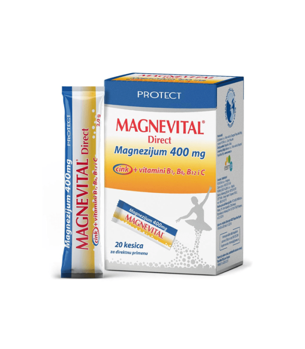 Magnevital direct magnezijum 400 mg 20 kesica