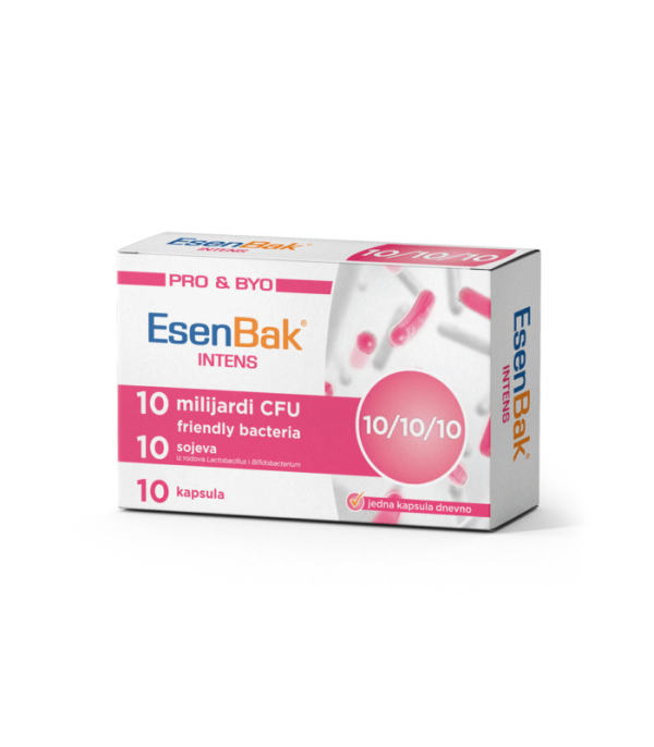 Esenbak Intens 10/10/10 Probiotik, 10 kapsula