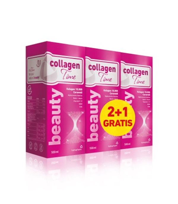Collagen Time Beauty 500ml 2+1 GRATIS