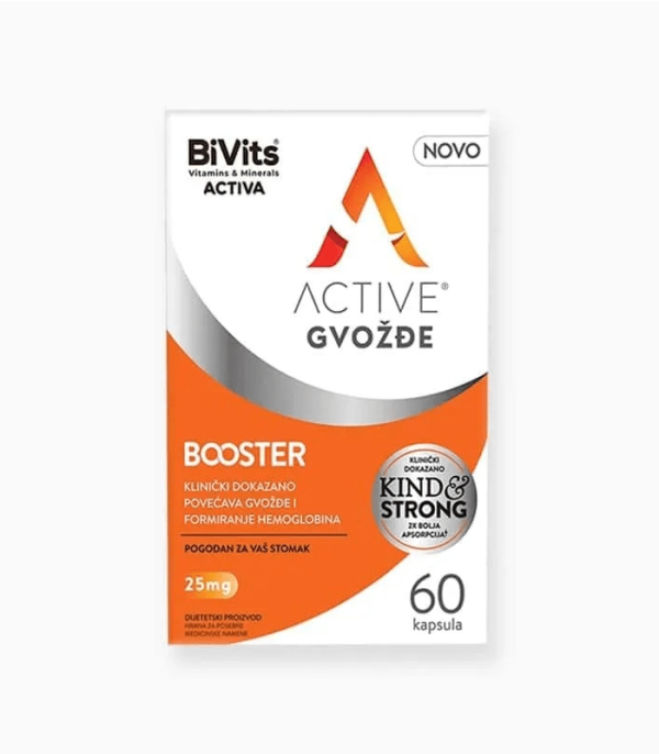 BiVits Active Gvožđe Booster Željezo kapsule a60
