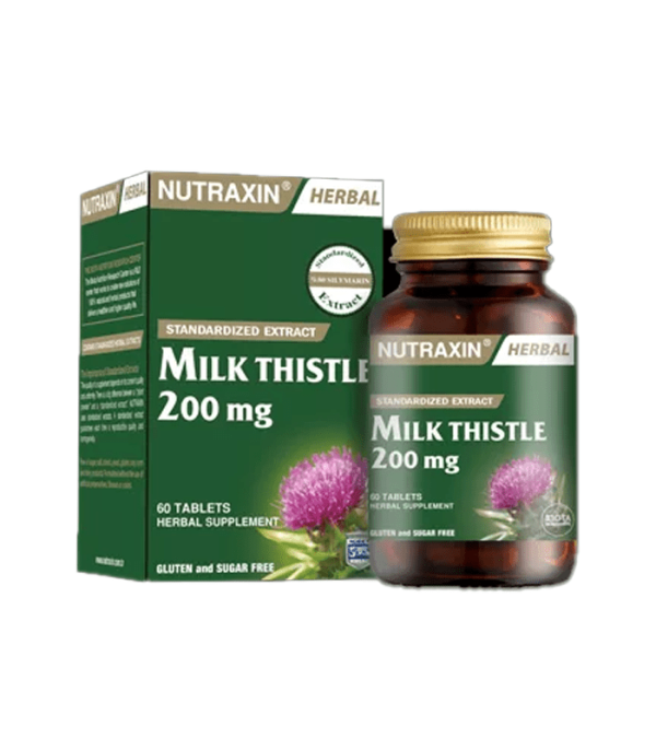 Nutraxin Milk thistle - silimarin 200 mg 60 tableta