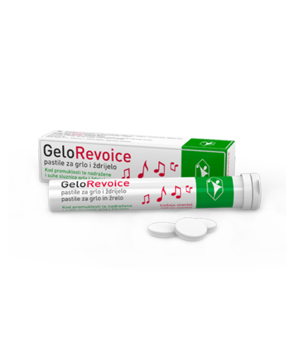 GELOREVOICE PASTILE Trešnja-mentol a20