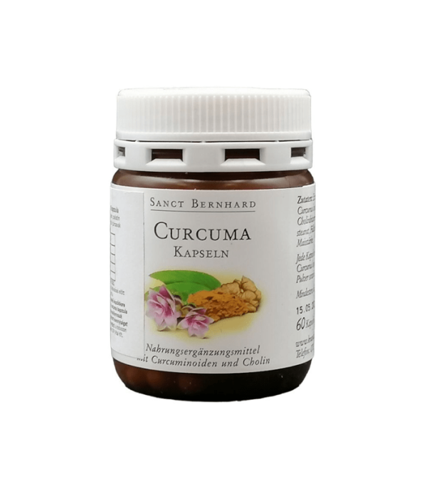 Kurkuma kapsule 340 mg, 60 cps – Sanct Bernhard
