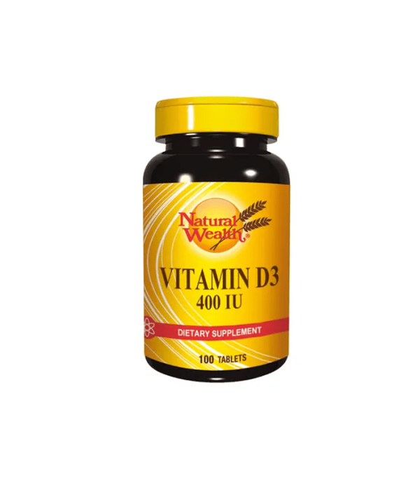 NATURAL WEALTH VITAMIN D3 400i.j. tablete a 100, Dodatak prehrani za nadoknadu vitamina D