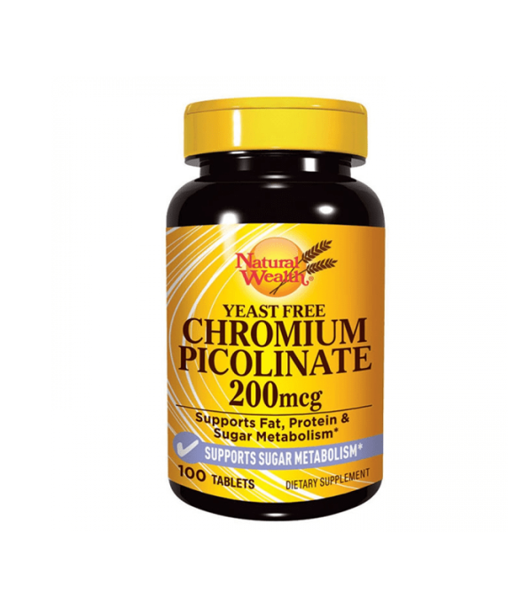 Natural Wealth Hrom Pikolinat tablete a 100, Dodatak prehrani za nadoknadu hroma