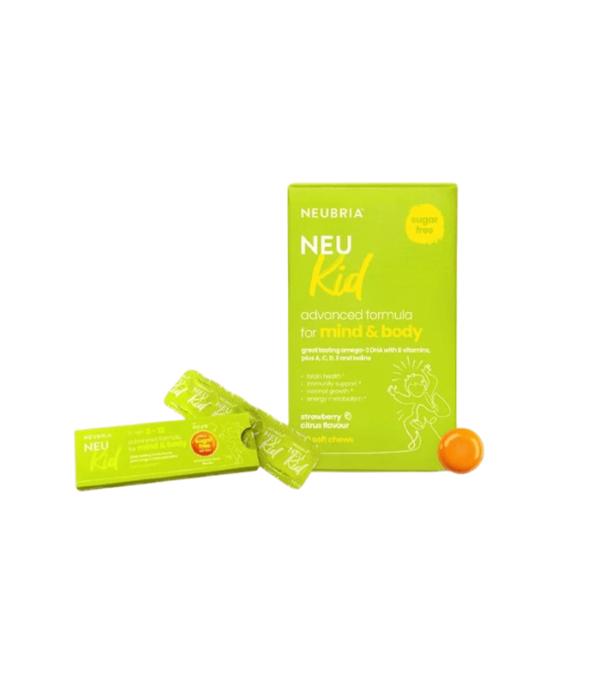 NEUBRIA NEU KID OMEGA+VITAMINI ZA RAST I RAZVOJ DJECE TABLETE ZA ŽVAKANJE A15
