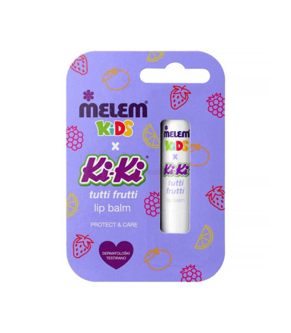 MELEM KIDS x KIKI Dječiji balzam za usne Tutti Frutti 4,5g